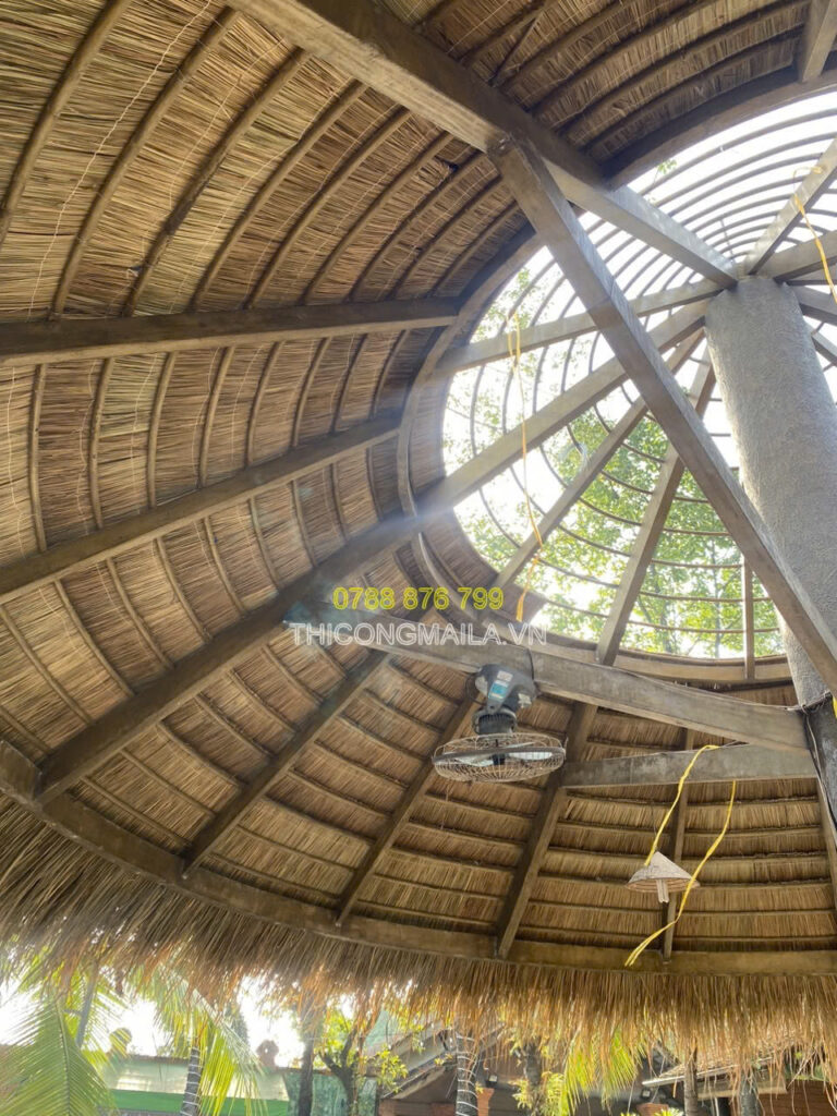 Thi công chòi lá Đắk Nông