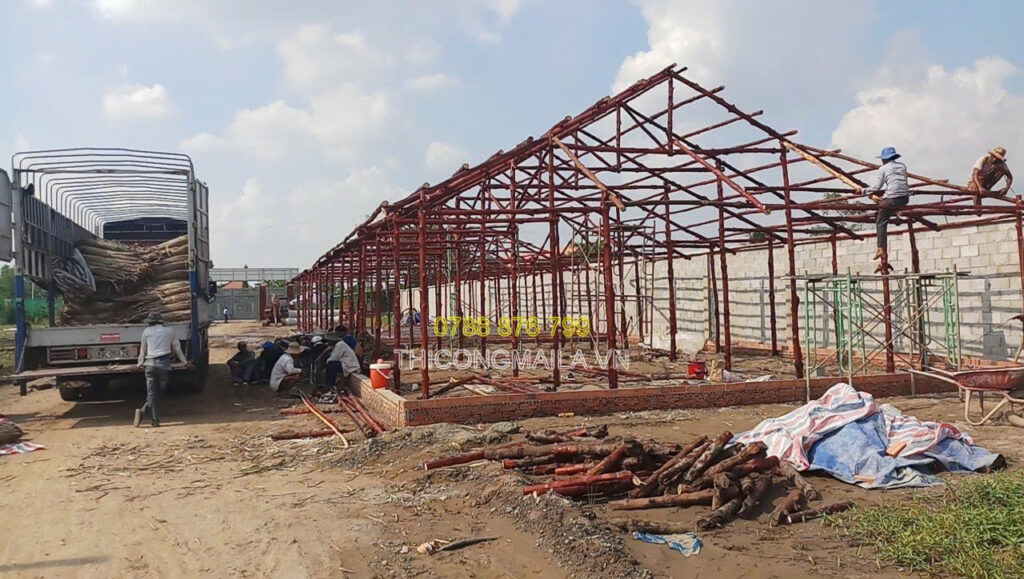 Thi công nhà lá Phú Yên