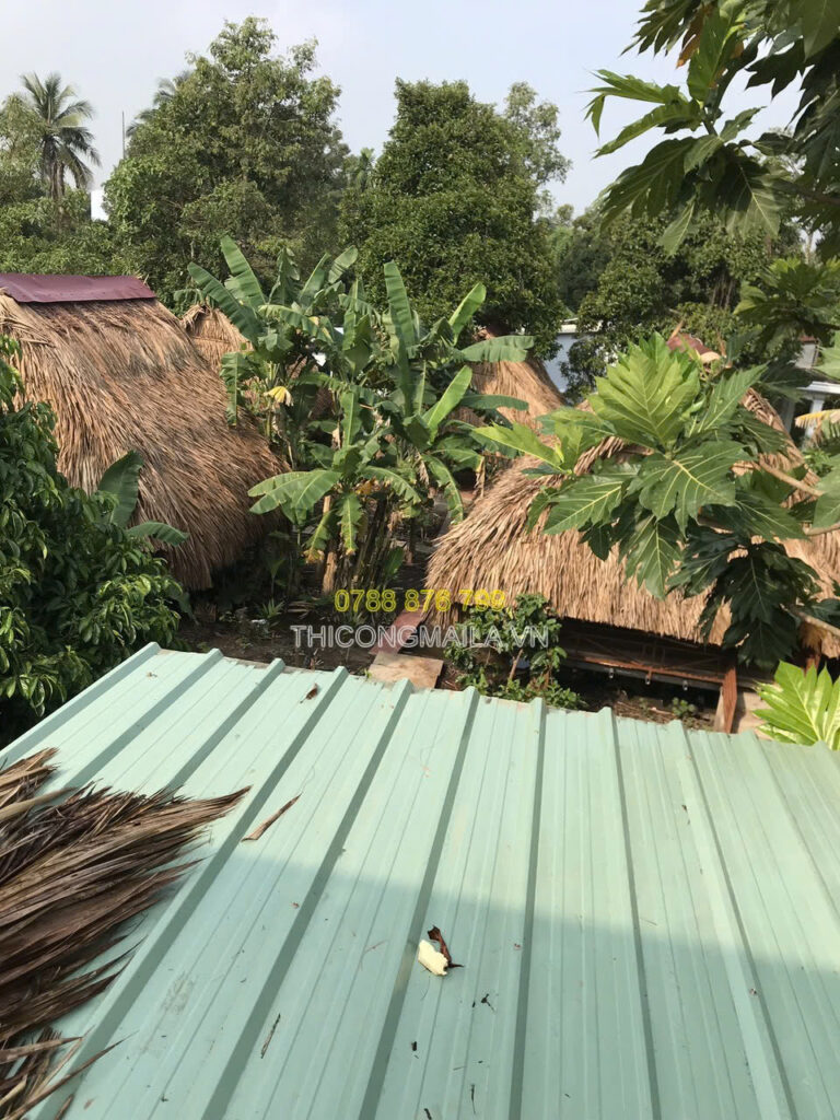 Thi công chòi lá Bạc Liêu