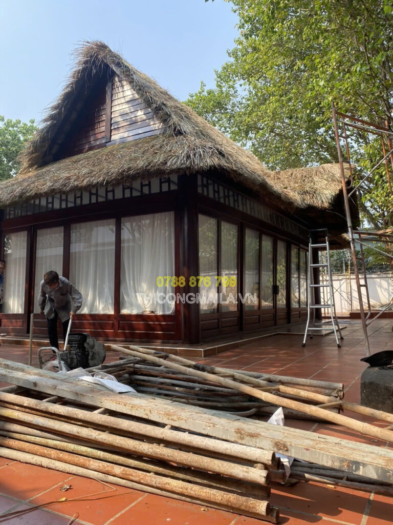 Thi công chòi lá Vĩnh Long